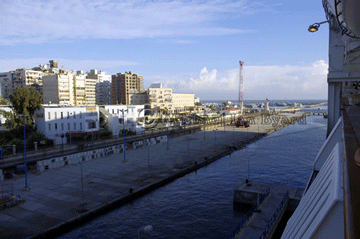 Arriving at Port Said